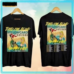 Third Eye Blind Yellowcard Arizona Summer Gods Tour 2024 Tshirt 2 Sided